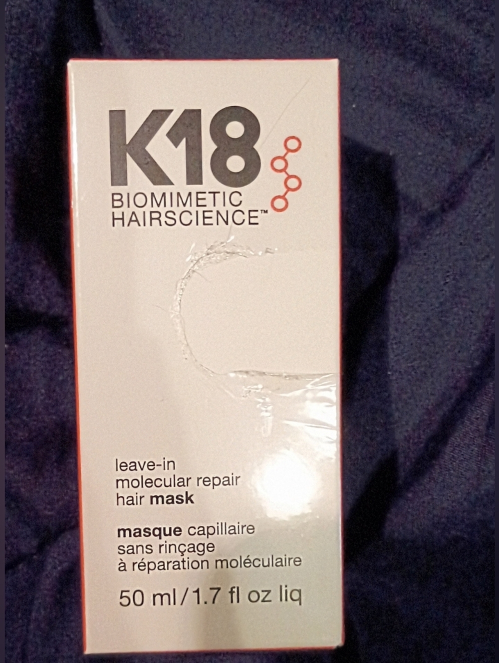 K18 Biometic Hairscience Leave In Molecular Repair Hair Mask 50ml/1.7 FL Oz. NWT